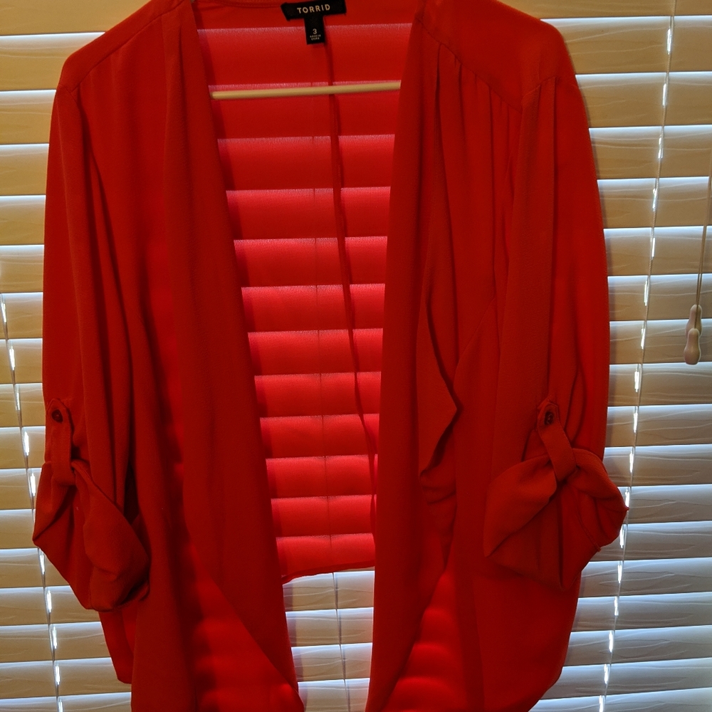 Blood Orange kimono/coverup
